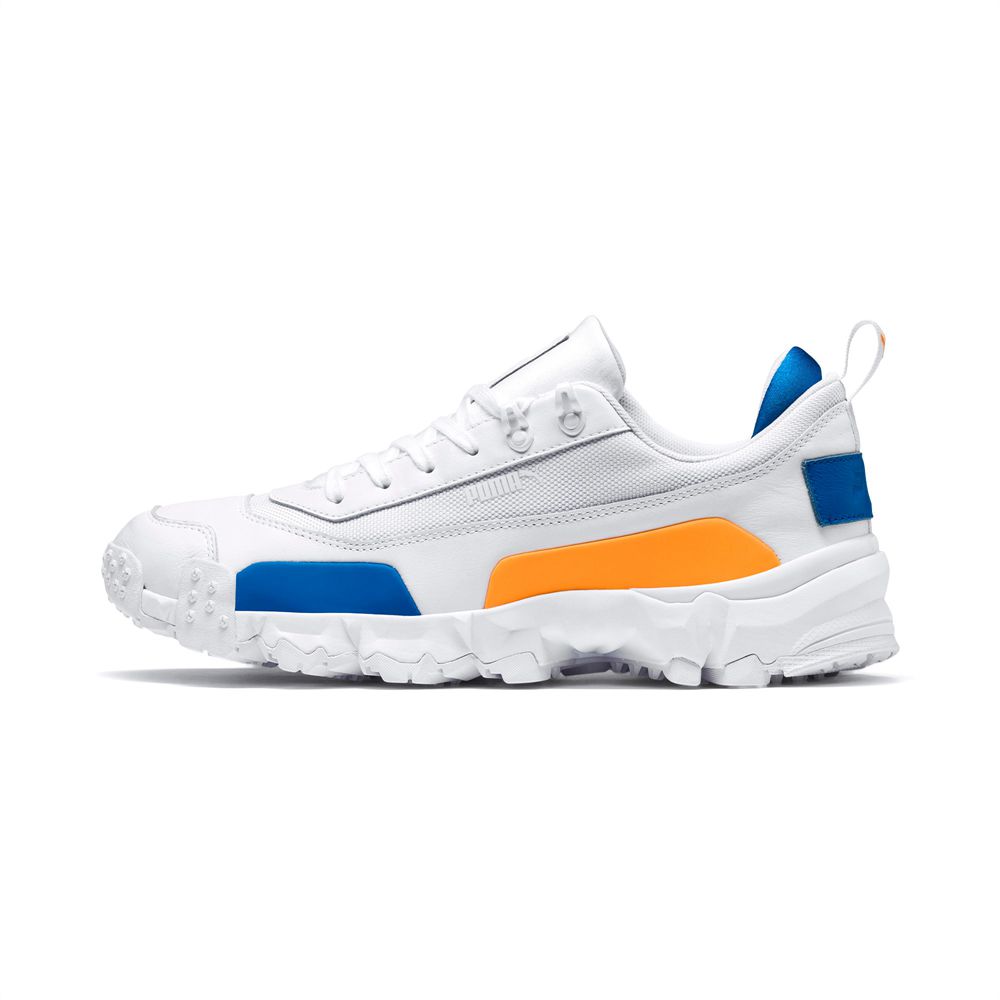 Puma Trailfox Bőr Férfi Sportcipő - Fehér/Sötétkék ( Hungary - WLQBT2815 )